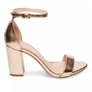 Madden Girl Size 10 Rose Gold Chunky Heel